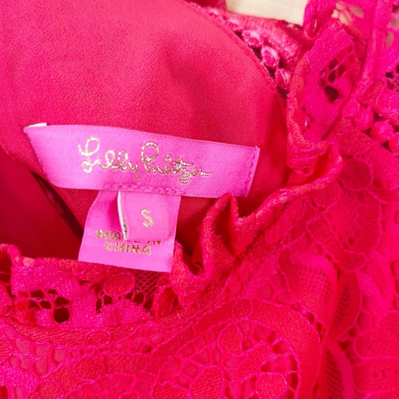 Lilly Pulitzer Averi Long Sleeve Lace Top Size Small - Picture 4 of 6